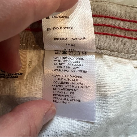 626 Blue NWT Navy, Khaki & White Plaid Broken-In Flat Front Shorts Size 42 - Picture 6 of 6